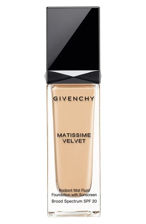 givenchy matissime velvet fluid spf20|Matissime Velvet Radiant Mattifying Fluid Foundation SPF 20.